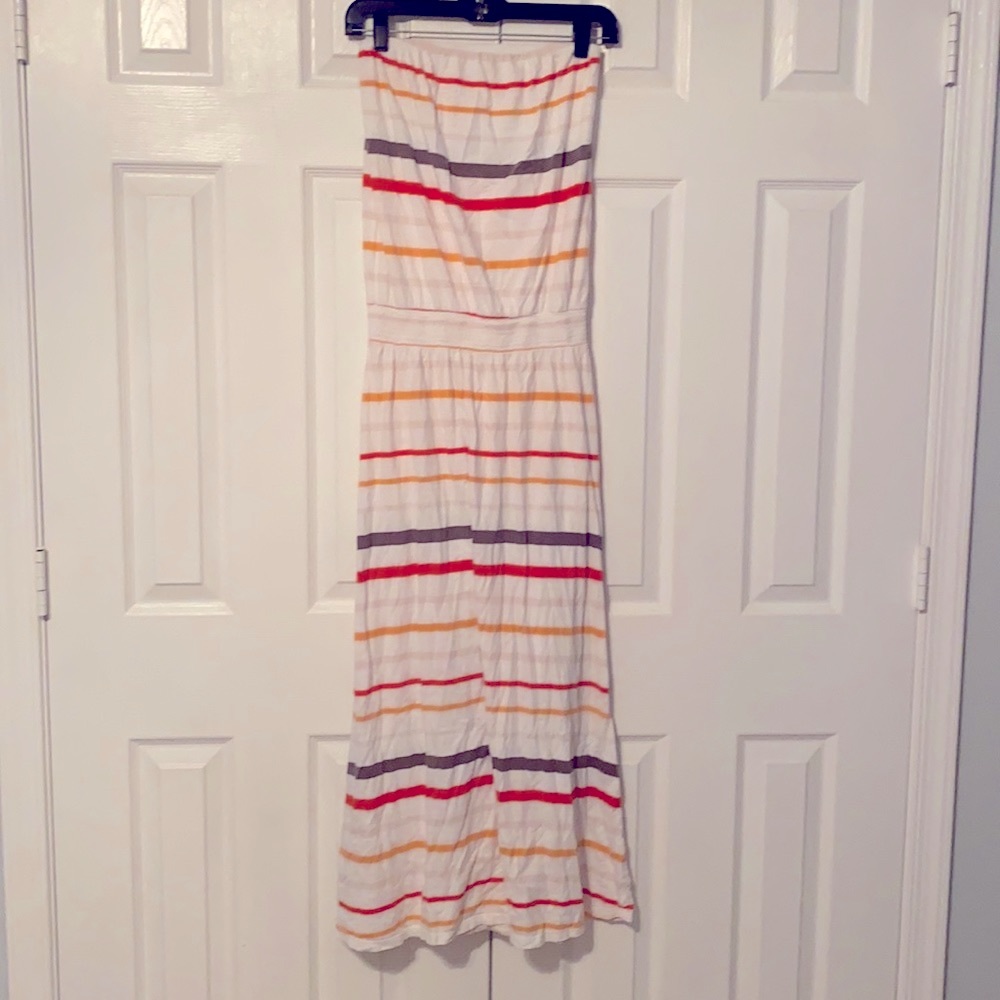 Strapless maxi dress